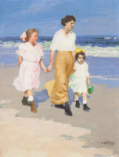On the Beach av Edward Henry Potthast