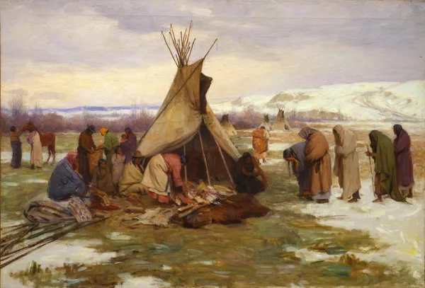 Dividing The Chief’s Property av Joseph Henry Sharp