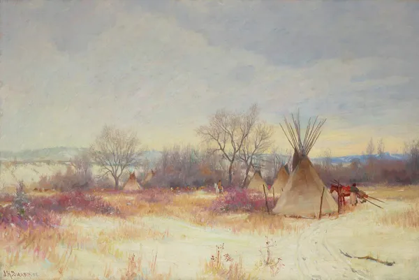 Indian Encampment av Joseph Henry Sharp