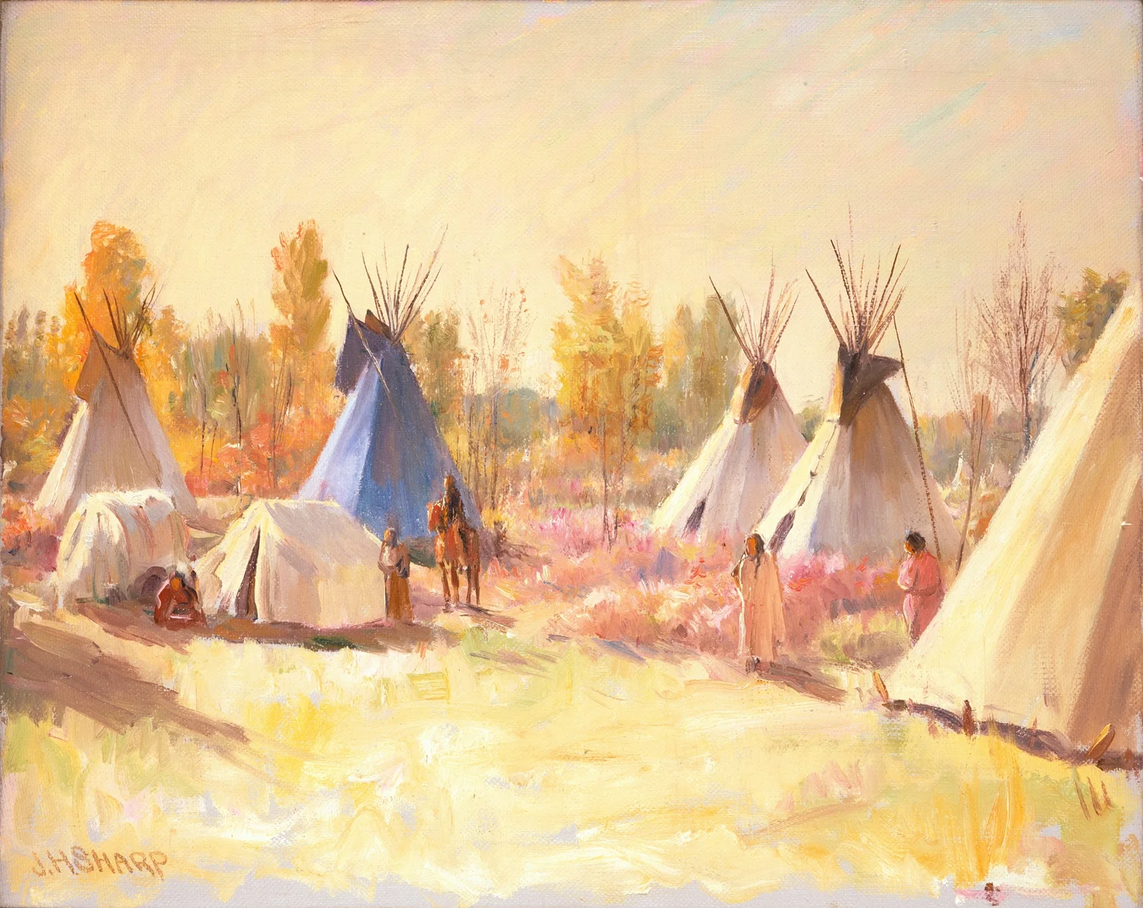 The Blue Tepee av Joseph Henry Sharp