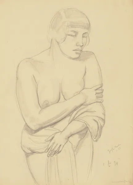 Female nude av Hermann Lismann
