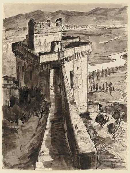 Fort Saint-André in Villeneuve-les-Avignon. av Hermann Lismann