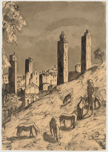 San Gimignano av Hermann Lismann