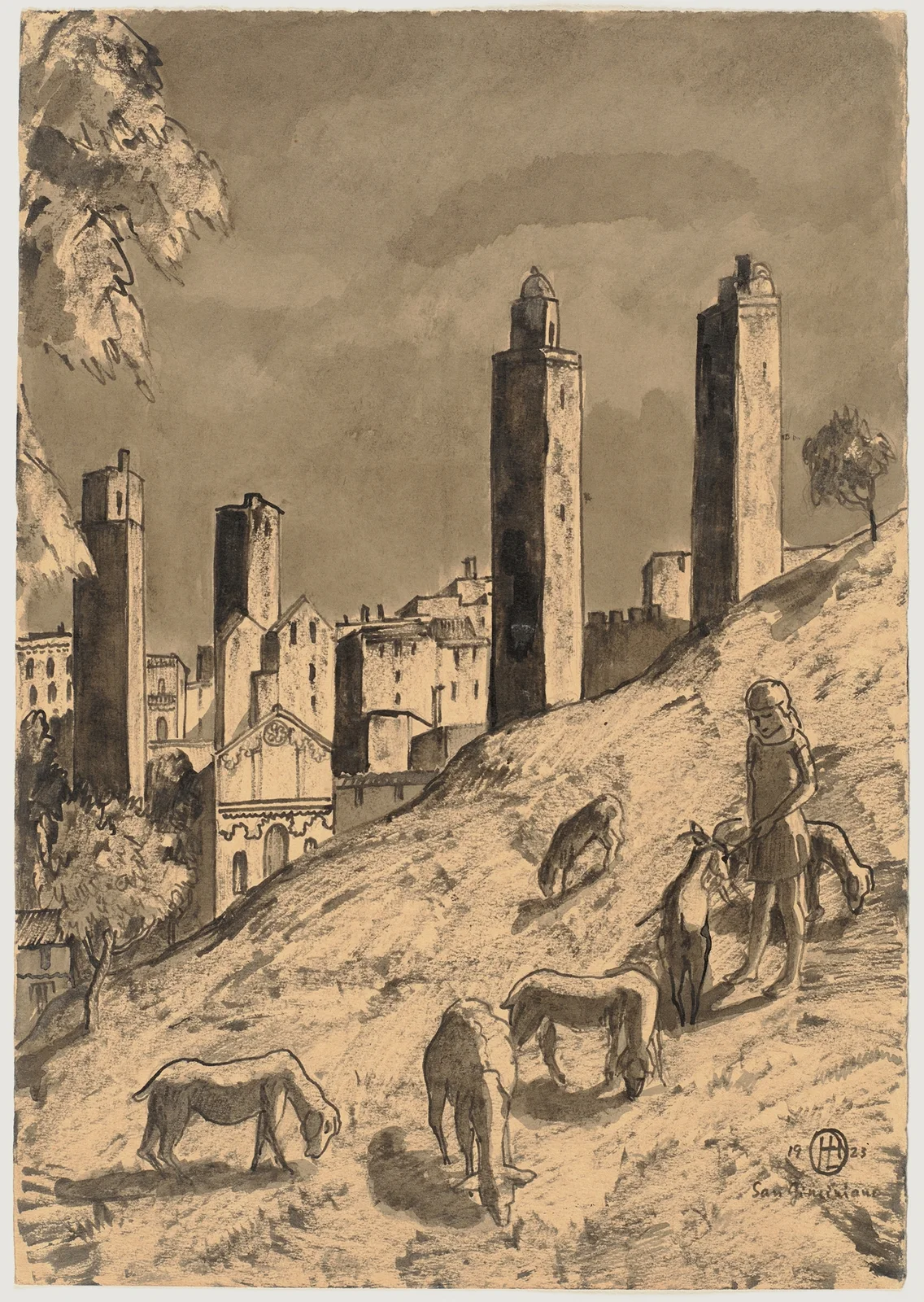 San Gimignano av Hermann Lismann