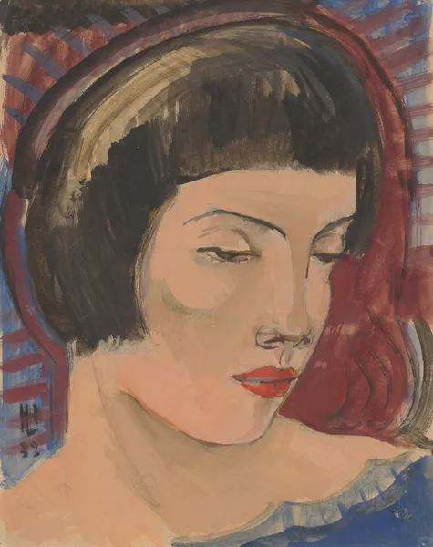 Woman’s head to the right av Hermann Lismann