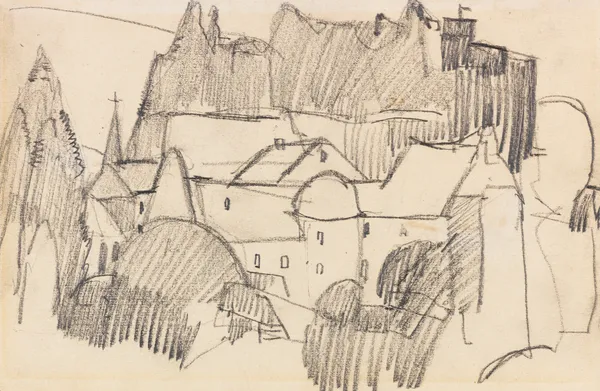 Burg Monschau av Hermann Stenner
