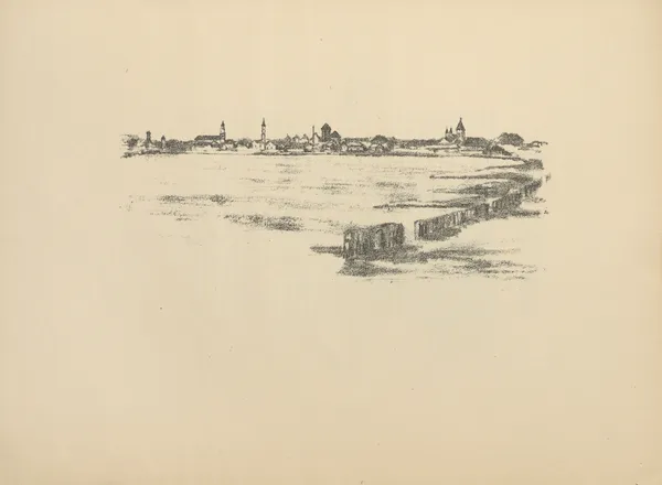 Blick auf Kowno av Hermann Struck