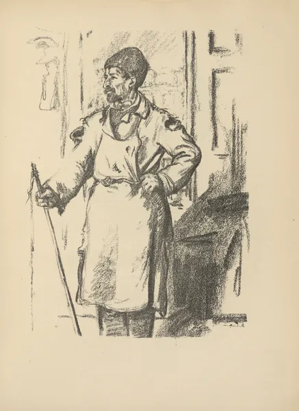 Jüdischer Fuhrmann av Hermann Struck