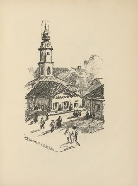 Marktplatz in Bialystok av Hermann Struck
