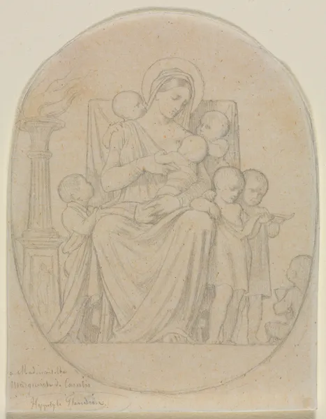 Saint Félicité and Her Seven Sons (second third 19th century) av Jean-Hippolyte Flandrin