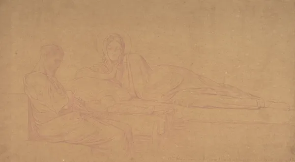 The Nativity av Jean-Hippolyte Flandrin