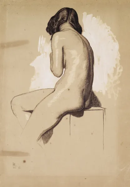 Female Nude – Study from behind av William Holman Hunt