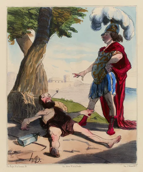 Alexandre et Diogène av Honoré Daumier