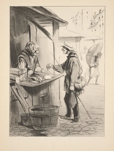 Hunting and fishing Pl.18 av Honoré Daumier
