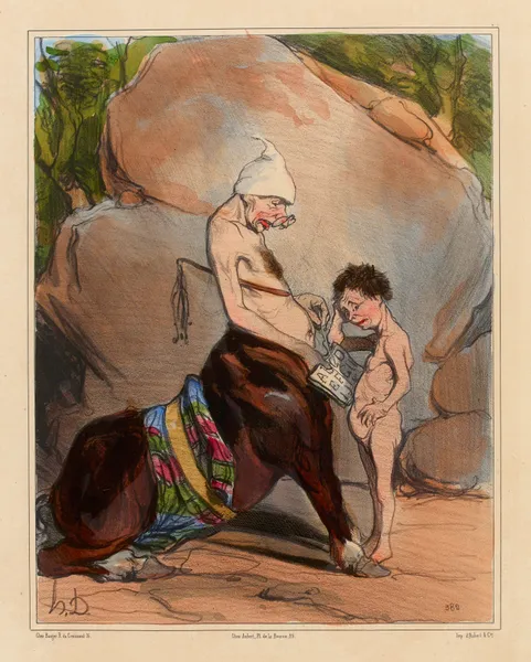 L’Education d’Achille av Honoré Daumier