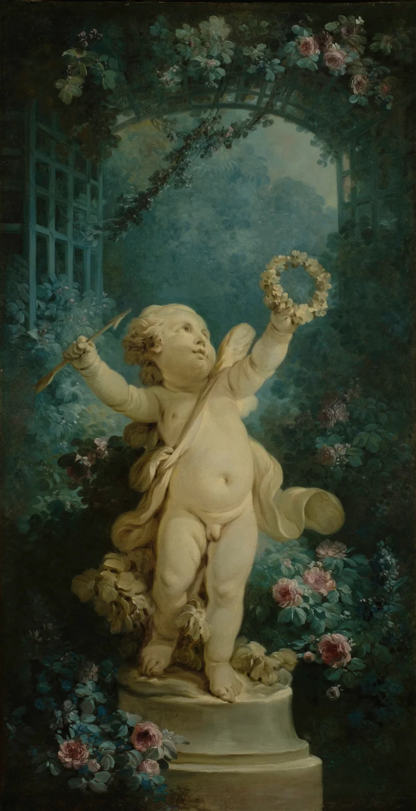 L’Amour triomphant av Jean-Honoré Fragonard