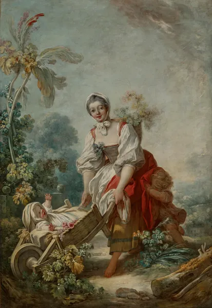 The Joys of Motherhood av Jean-Honoré Fragonard