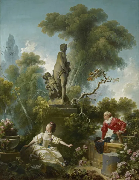 The Progress of Love; The Meeting av Jean-Honoré Fragonard