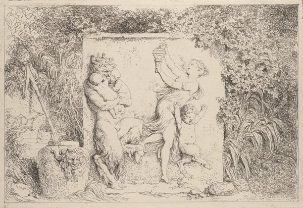 The Satyr’s Dance av Jean-Honoré Fragonard
