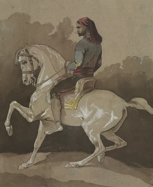 Arab on Horseback av Horace Vernet