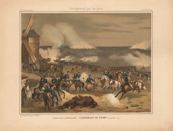 Revolutionary Wars – Cannonade of Valmy (20th September 1792) av Horace Vernet