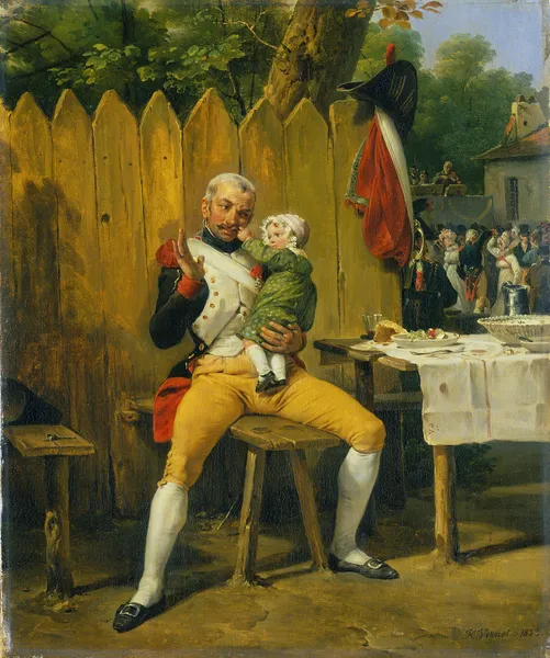 The Veteran at Home av Horace Vernet
