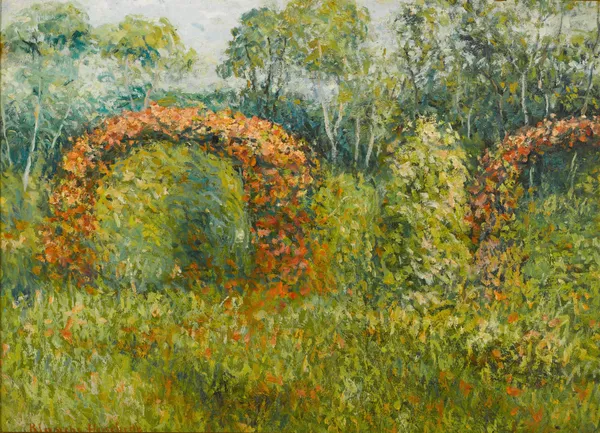 La roseraie à Giverny av Blanche Hoschedé-Monet