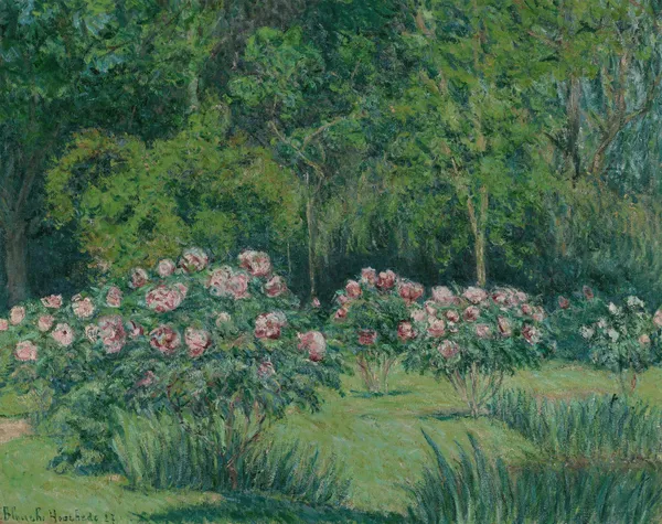 Le jardin à Giverny av Blanche Hoschedé-Monet