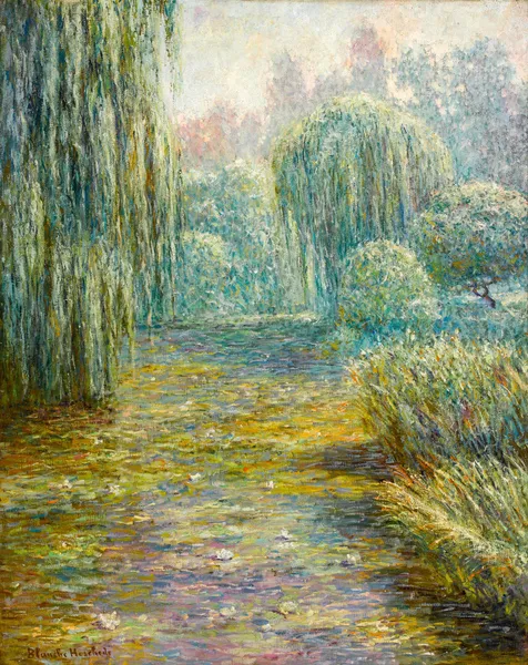 Le jardin à Giverny av Blanche Hoschedé-Monet