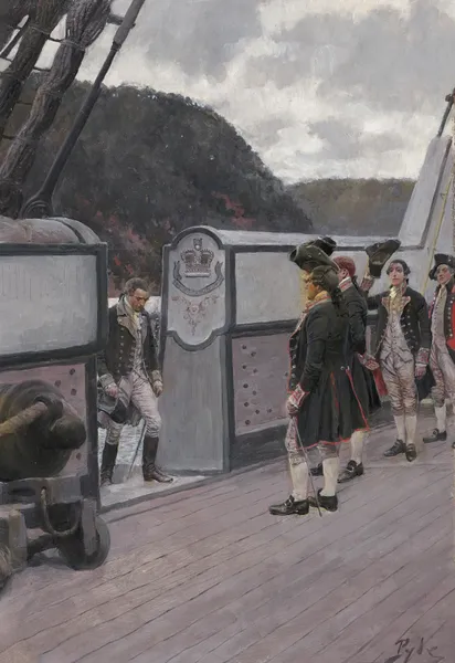 The Escape Of Arnold On The British Sloop-Of-War ‘vulture’ av Howard Pyle