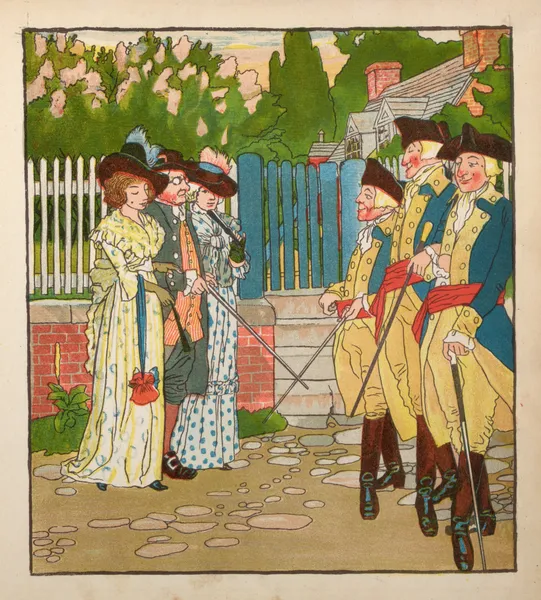 Yankee Doodle: An old friend in a new dress Pl.6 av Howard Pyle