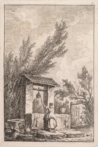 Le Puits av Hubert Robert