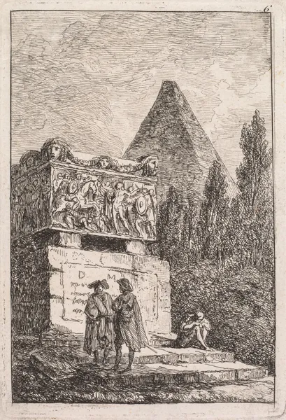 Le Sarcophage av Hubert Robert