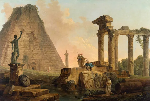 Ruines Romaines av Hubert Robert