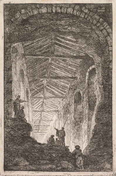 The Antique Gallery av Hubert Robert