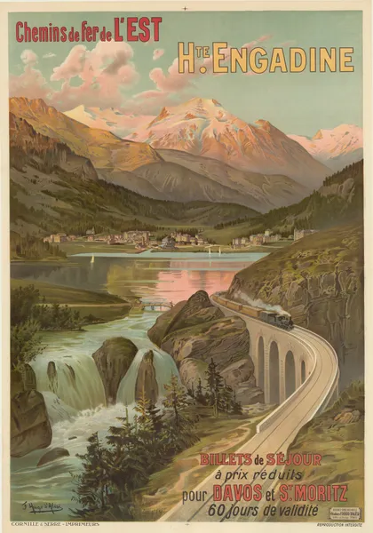 Chemins de fer de l’Est Haute Engadine av Frederic Hugo d’Alési