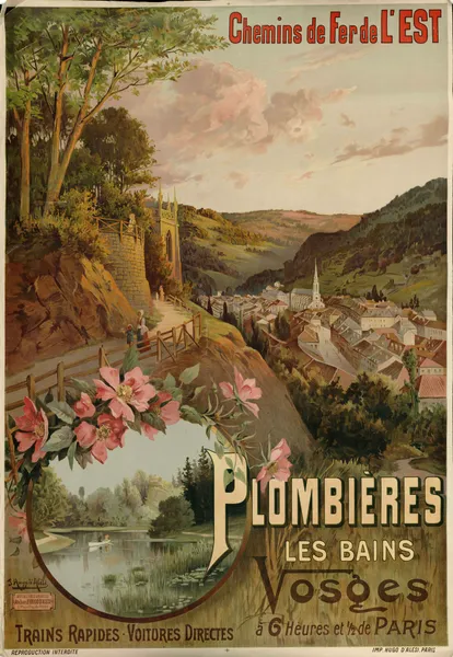 Chemins de fer de l’Est ; Plombières les Bains av Frederic Hugo d’Alési
