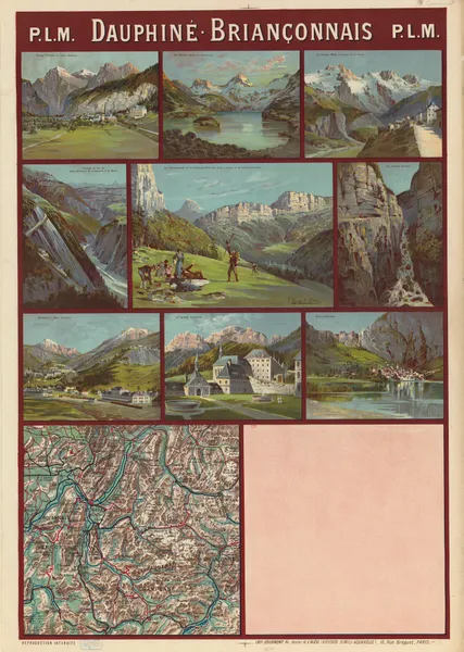 PLM. Dauphiné. Briançonnais. Alpes du Dauphiné et du Briançonnais av Frederic Hugo d’Alési