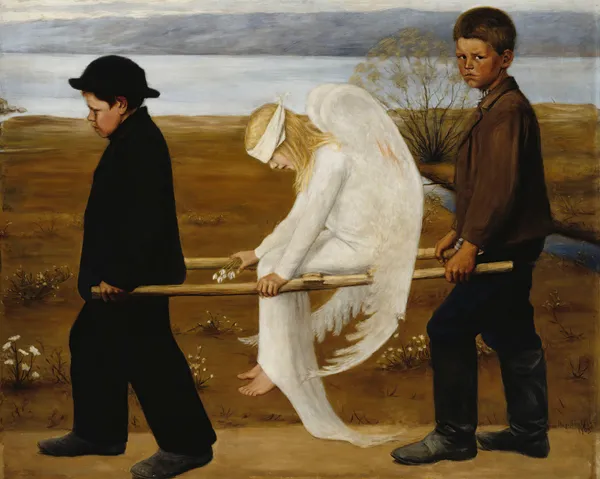 The Wounded Angel av Hugo Simberg