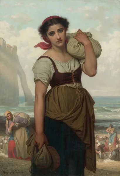 Laveuse D’étretat av Hugues Merle
