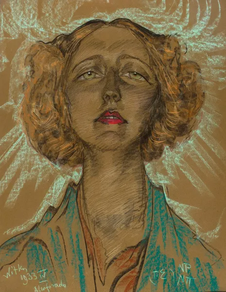 Portrait of Eugenia Bundykowa av Stanisław Ignacy Witkiewicz