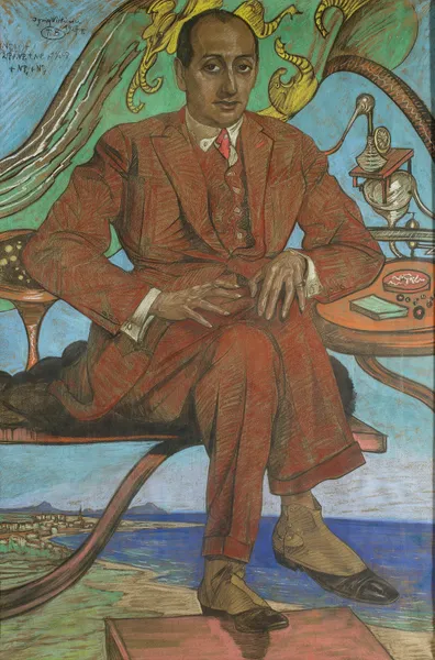 Portrait of Leon Reynel av Stanisław Ignacy Witkiewicz