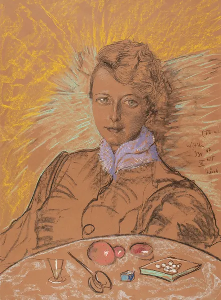 Portret Eugenii Bundykowej av Stanisław Ignacy Witkiewicz