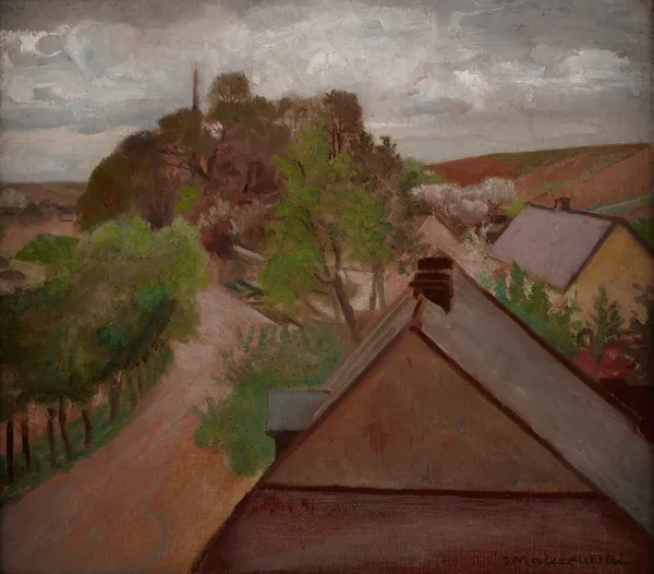 Country Landscape with a Road av Jacek Malczewski