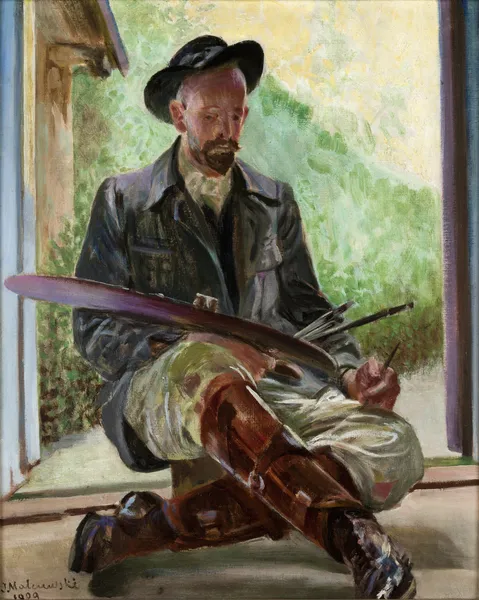 My Models – Triptych (Central Part) av Jacek Malczewski