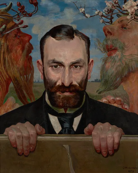 Portrait of Feliks Jasieński av Jacek Malczewski