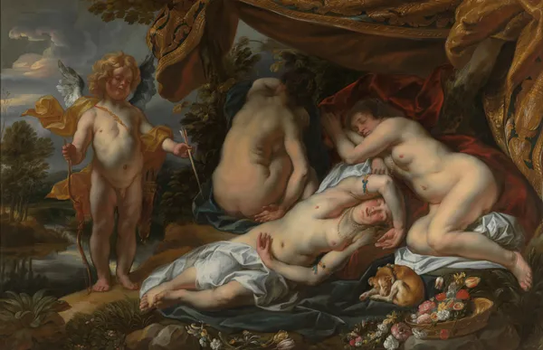 Cupid and Psyche av Jacob Jordaens