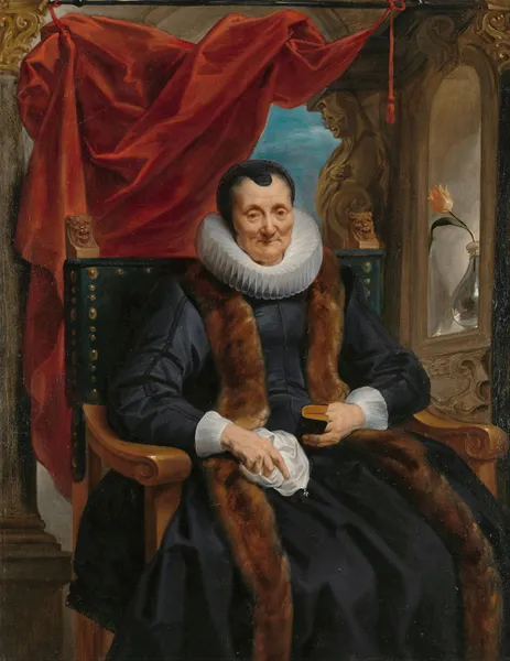 Portrait of Magdalena de Cuyper av Jacob Jordaens