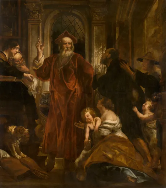 Saint Ivo of Brittany av Jacob Jordaens