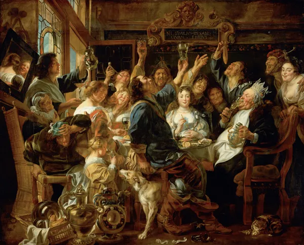 The Feast of the Bean King av Jacob Jordaens